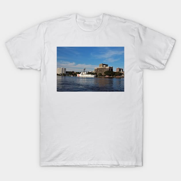 City Across The River T-Shirt by Cynthia48